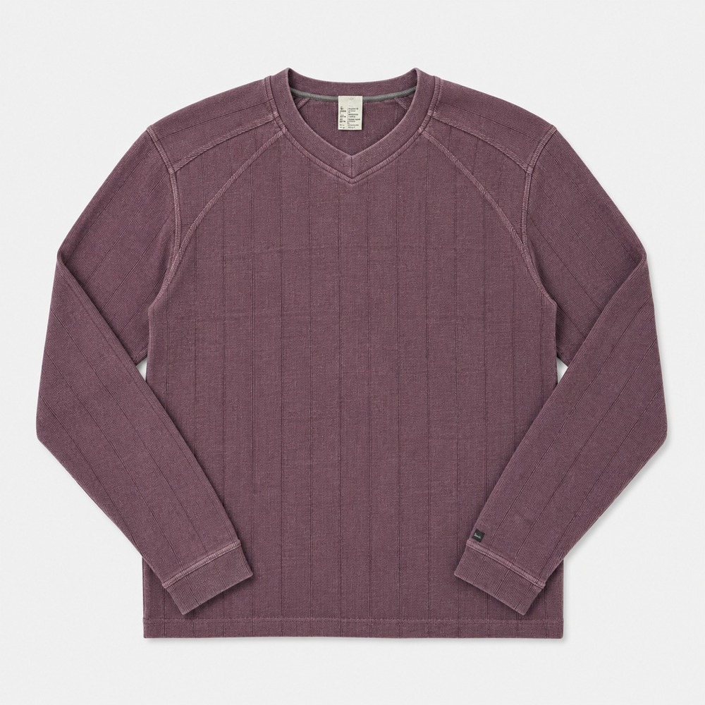 Columbia XCO Sweater Mens XXL Purple V Neck Ribbed Long Sleeve Pullover